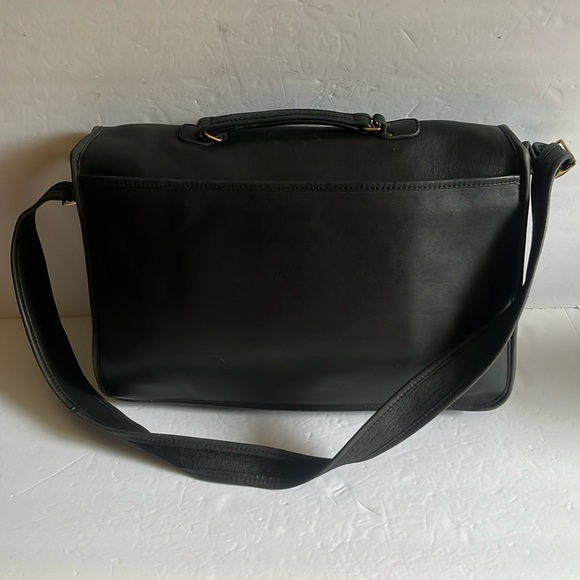 Vintage COACH leather briefcase stamped IRREGULAR w/COA - Picture 2 of 16